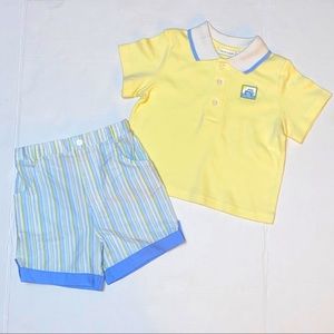 NWOT Laura Ashley Polo/Short Baby Outfit 2 pc set